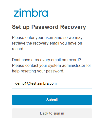 อีเมล Zimbra