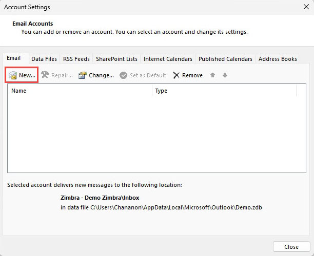 เพิ่มบัญชีใหม่
